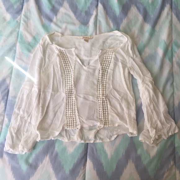 Forever 21 White Blouse - Picture 1 of 2